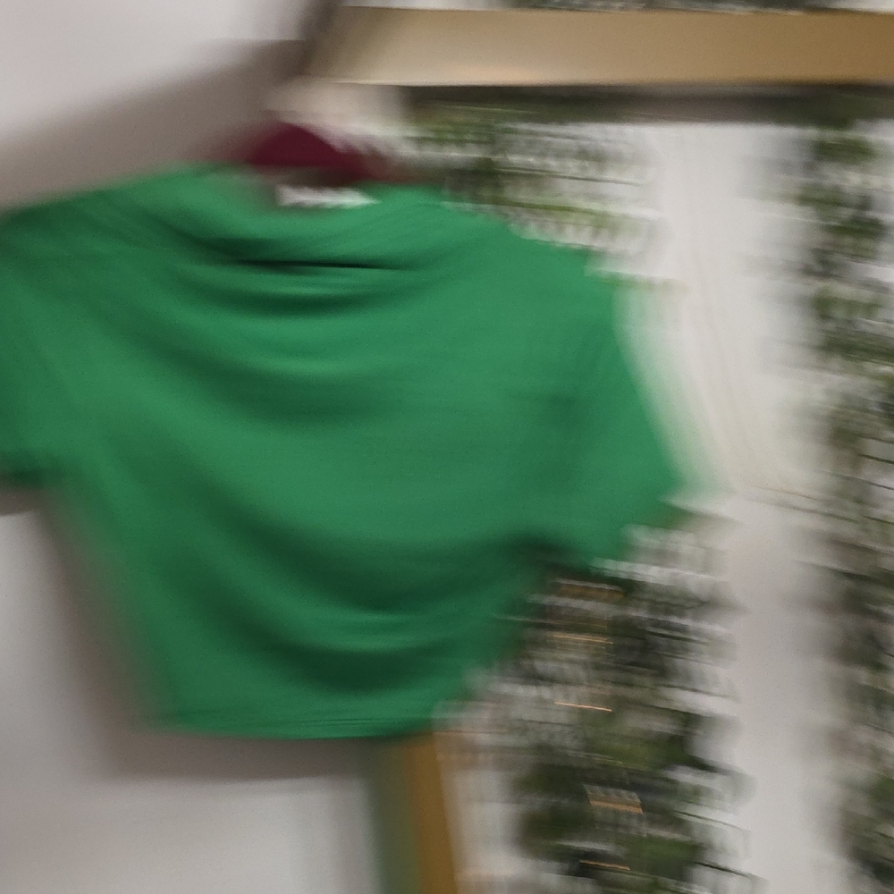 Love J Emerald Green Gathered Crop Top - Picture 5 of 5